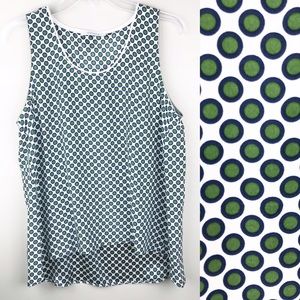 Beatrice 100% silk high-low sleeveless top - NWOT